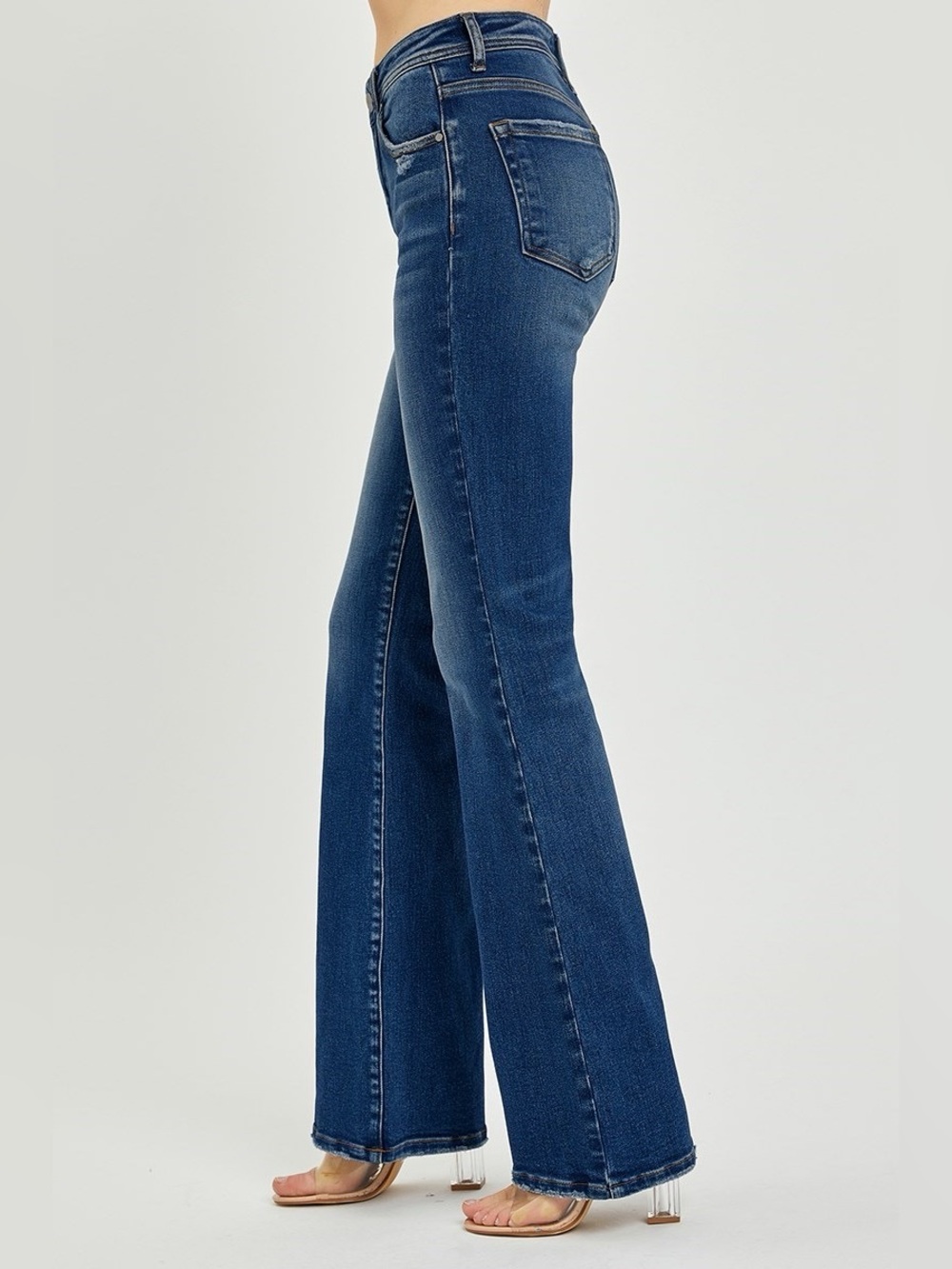 RDP5523RT DARK Risen High Rise Bootcut Jeans - Picture 2 of 3